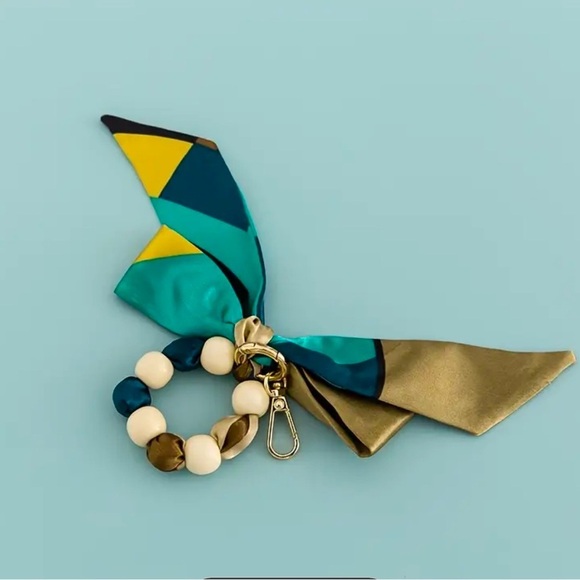 Multicolor Silk Scarf Bracelet - Picture 1 of 1
